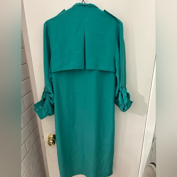 Vinted trench silky dress 1970 by IrvingNailler - Picture 2 of 5